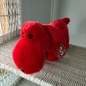 1998 TY ROVER THE  RED DOG RETIRED BEANIE BUDDY MINT WITH TAGS !!